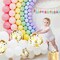 296PCS Rainbow Balloons Arch Garland Kit Macaron 7 Colors Latex Colorful Balloons and Confetti Balloons for Baby Shower Boy Girl Children Kids Birthday Gender Reveal Party Wedding Decorations